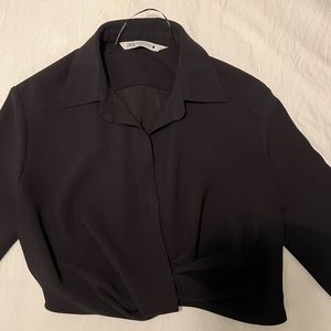 Zara Cropped Blouse